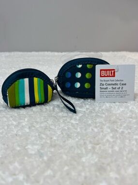 BUILT "Bryant Park" Zip Neoprene Cosmetic Storage Case Set of 2